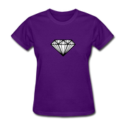 Large Diamond Women's T-Shirt - purple