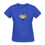 Large Diamond Women's T-Shirt - royal blue