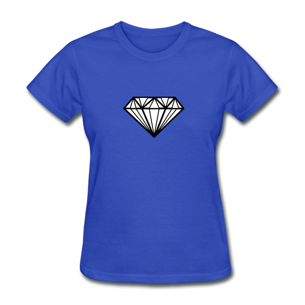Large Diamond Women's T-Shirt - royal blue