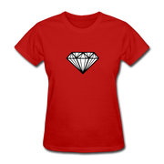 Large Diamond Women's T-Shirt - red