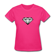 Large Diamond Women's T-Shirt - fuchsia