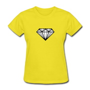 Large Diamond Women's T-Shirt - yellow