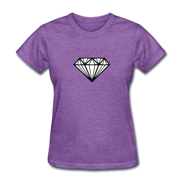 Large Diamond Women's T-Shirt - purple heather