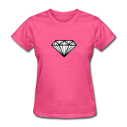 Large Diamond Women's T-Shirt - heather pink