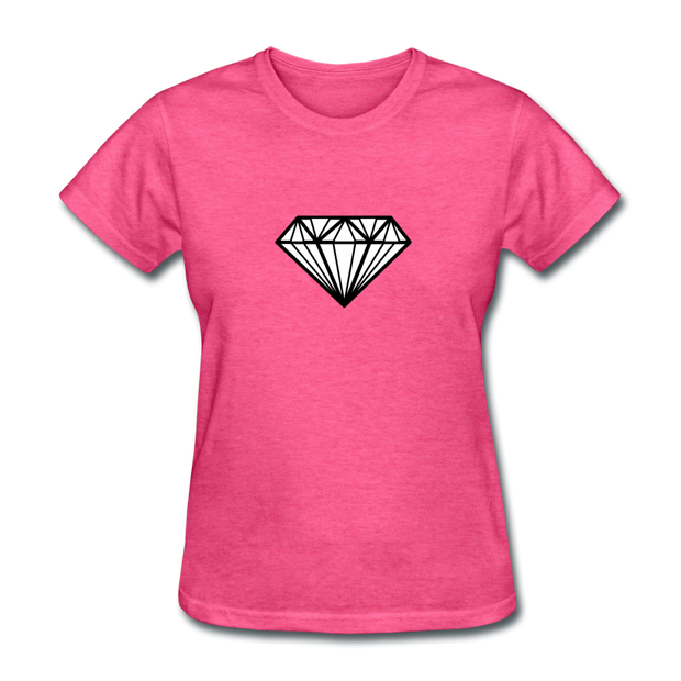Large Diamond Women's T-Shirt - heather pink