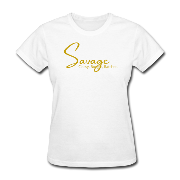 Savage Gold Women's T-Shirt - white