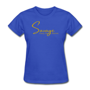 Savage Gold Women's T-Shirt - royal blue