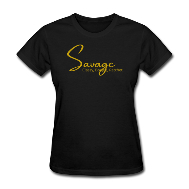 Savage Gold Women's T-Shirt - black
