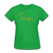 Savage Gold Women's T-Shirt - bright green