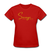 Savage Gold Women's T-Shirt - red