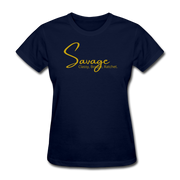 Savage Gold Women's T-Shirt - navy