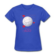 I Love Volleyball Women's T-Shirt - royal blue