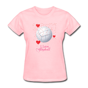 I Love Volleyball Women's T-Shirt - pink