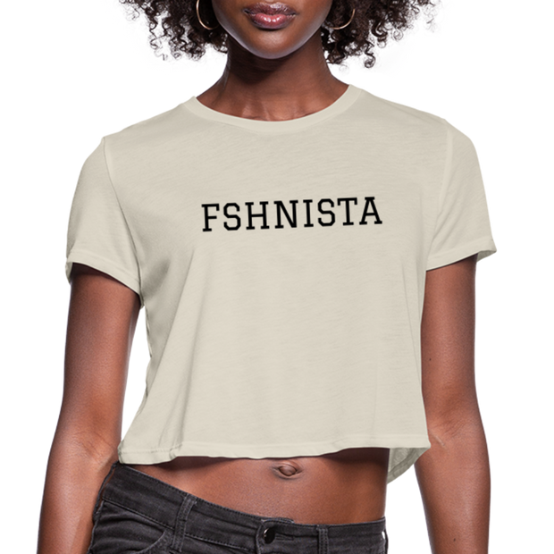 FSHNISTA Women's Cropped T-Shirt - dust