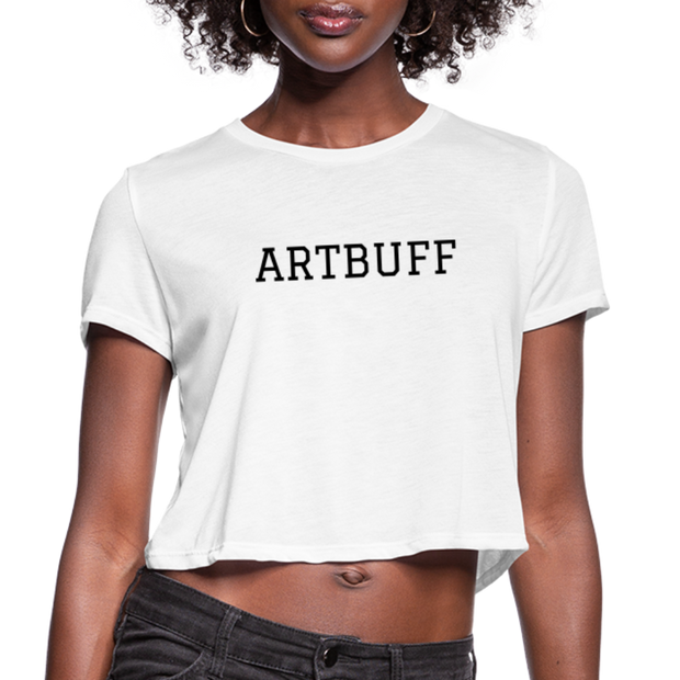 ARTBUFF Women's Cropped T-Shirt - white