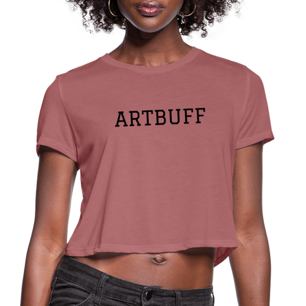 ARTBUFF Women's Cropped T-Shirt - mauve