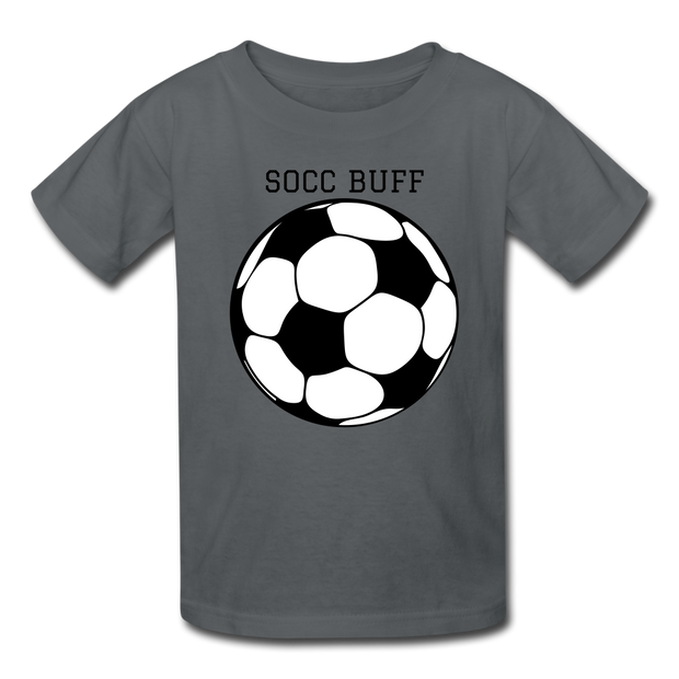 SOCC BUFF Kids' T-Shirt - charcoal