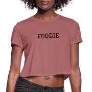 FOODIE Women's Cropped T-Shirt - mauve