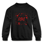 LOVE Kids' Crewneck Sweatshirt - black