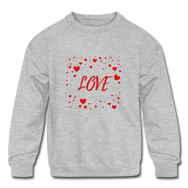 LOVE Kids' Crewneck Sweatshirt - heather gray