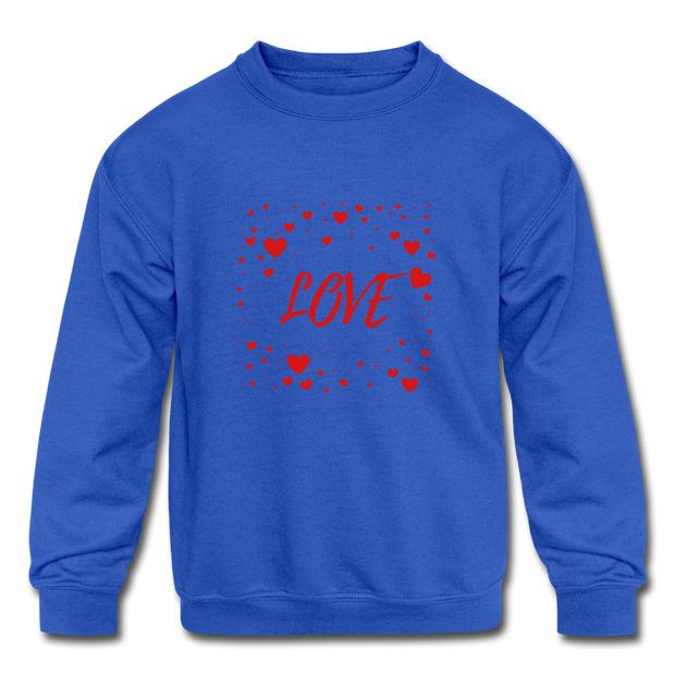 LOVE Kids' Crewneck Sweatshirt - royal blue