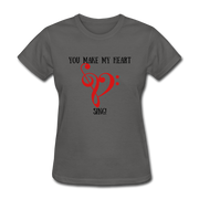 YOU MAKE MY HEART SING Women's T-Shirt - charcoal