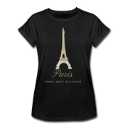 Paris  Women's Relaxed Fit T-Shirt - black