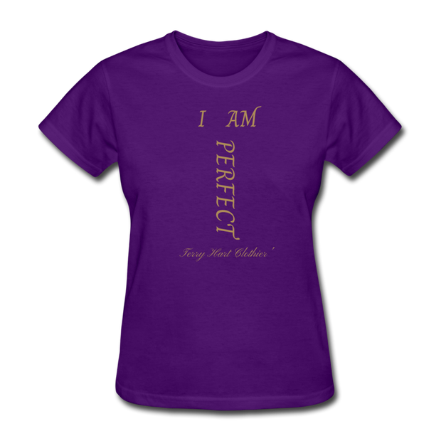 I AM PERFECT Women's T-Shirt - purple