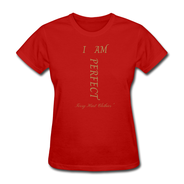 I AM PERFECT Women's T-Shirt - red