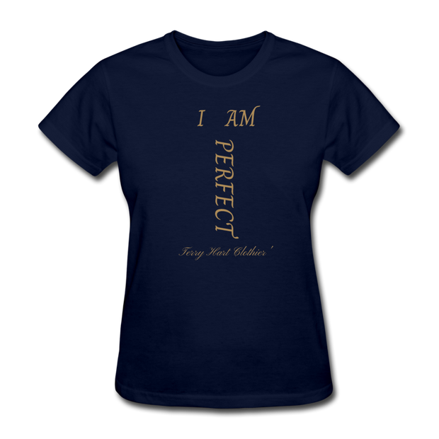 I AM PERFECT Women's T-Shirt - navy